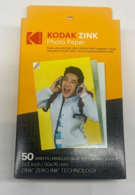 Kodak 2x3  Premium Zink Photo Paper - 50 Sheets Sticky-Backed Photo Paper