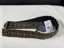 Steve Madden SKU 7678 Womens Antique Style Metal and Elastic Waist Belt