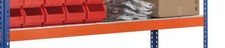 Zusatzebene mit Stahlpaneelen Z1 2450 469 mm orange verzinkt Fachlast 344