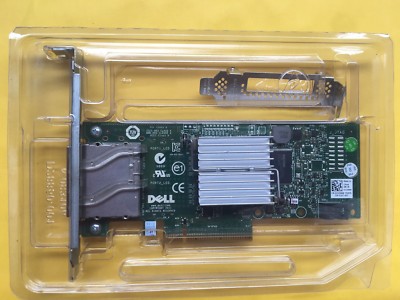 Dell PERC H200E 6Gb/s SAS PCIe HBA 2 Port Ext SFF-8088 12DNW = 9200-8E US seller