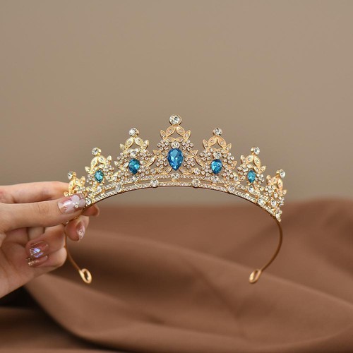 Kinder Prinzessin Krone Diadem, Kristall Haarschmuck für Tanz & Geburtstag Gif - Bild 30 von 30