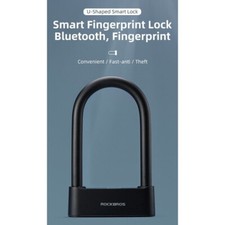 New ROCKBROS Intelligent Smart Fingerprint Lock U Shape Bluetooth Phone Control