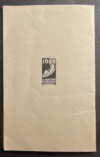 Chicago Die Weltausstellung und das Feld kompakte Informationen für Besucher 1934 bklt - Bild 8 von 8