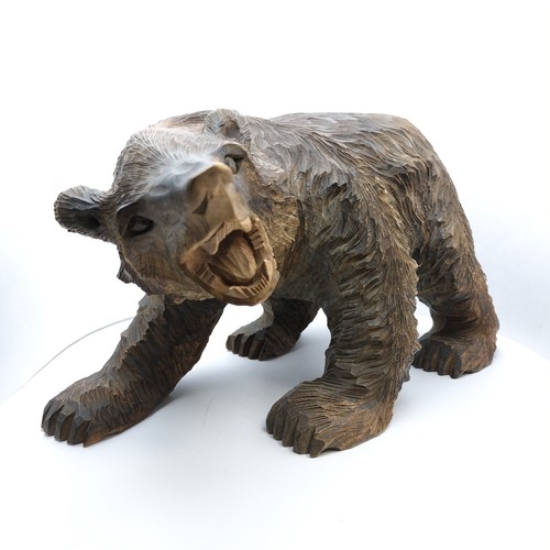 Vintage Holzfigur geschnitzt Bär aus Japan - Bild 10 von 14