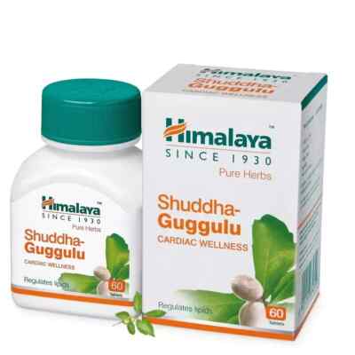 (10 X 60 = 600 Tabs) Himalaya Shuddha-Guggulu For Cardiac Wellness (FREE SHIP)