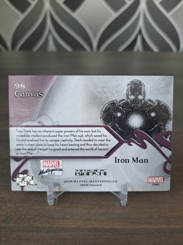 Iron Man 2018 Sky Box Marvel Masterpieces 98 CANVAS SP Superhero Comic Card - Picture 2 of 2