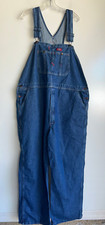 DICKIES Blue Denim Overalls Men's Size 44x30