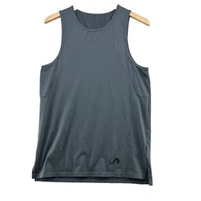 TLF Men's Size S Solid Gray Stretch Sleeveless Athletic Running Tank Tee