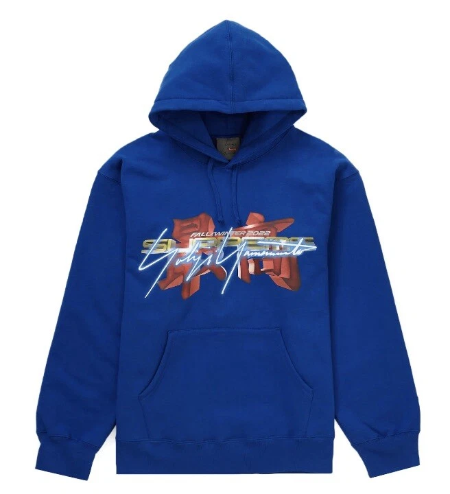 Sweat shirt jeu à capuche SUPREME x YOHJI YAMAMAMOTO x TEKKEN sweat shirt à capuche bleu royal taille XL