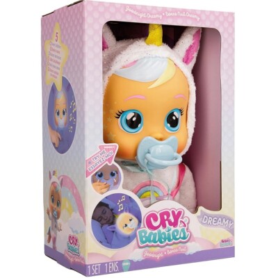Imc Toys Cry Babies Goodnight Dreamy Bambola Interattiva con Luce
