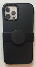 PopSockets PopCase PopSlide Grip Series Phone Case For iPhone 12 Pro Max Black