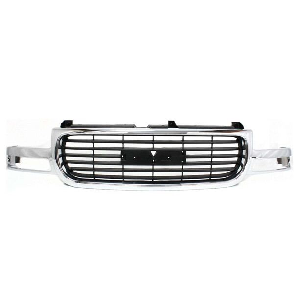 For 99-02 Sierra Truck, 00-06 Yukon XL Grille Assy Chrome Frame Black Insert Q