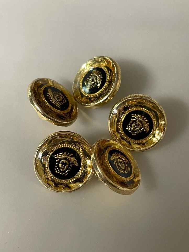 Vástago de plástico Medusa dorado/negro/botones 10 PIEZAS ACTUALIZADO!! ¡MIENTRAS DUREN LOS SUMINISTROS! Foto 2 de 4