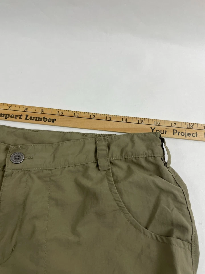 White Sierra Pants Women's Size L Greenish Brown Zip Off Shorts Pants High Rise - Image 4 of 4