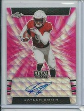 2019 Jaylen Smith Auto Leaf Metal Draft Rookie RC Serially # 5/10