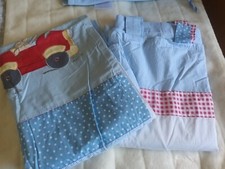 izziwotnot Humphreys Corner Nursery Set Curtains Blanket 1 Tog Cot Decor car boy