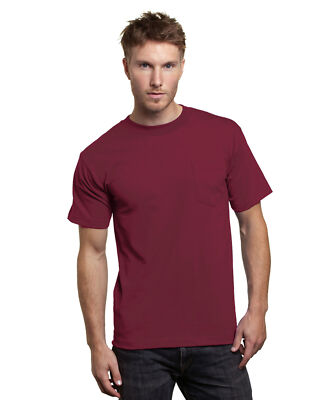 BS201 Bayside 7100 Unisex Short Sleeve Pocket Super Comfortable Stylish T-Shirt