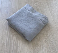 Pottery Barn Belgan Linen Euro Pillow Sham Gray EUC