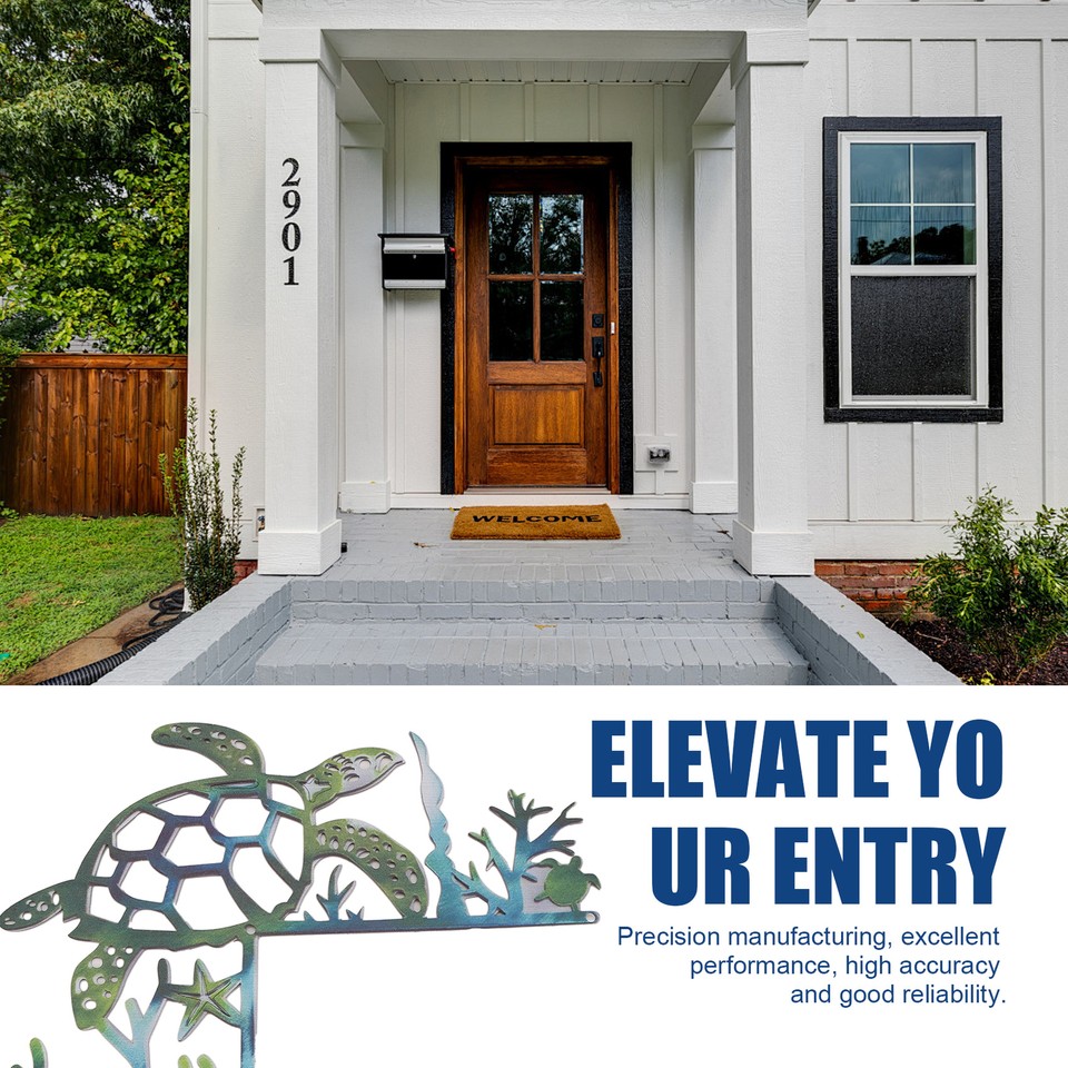 Sea Turtle Door Frame Decoration, Sea Turtle Sided Outline, Ocean