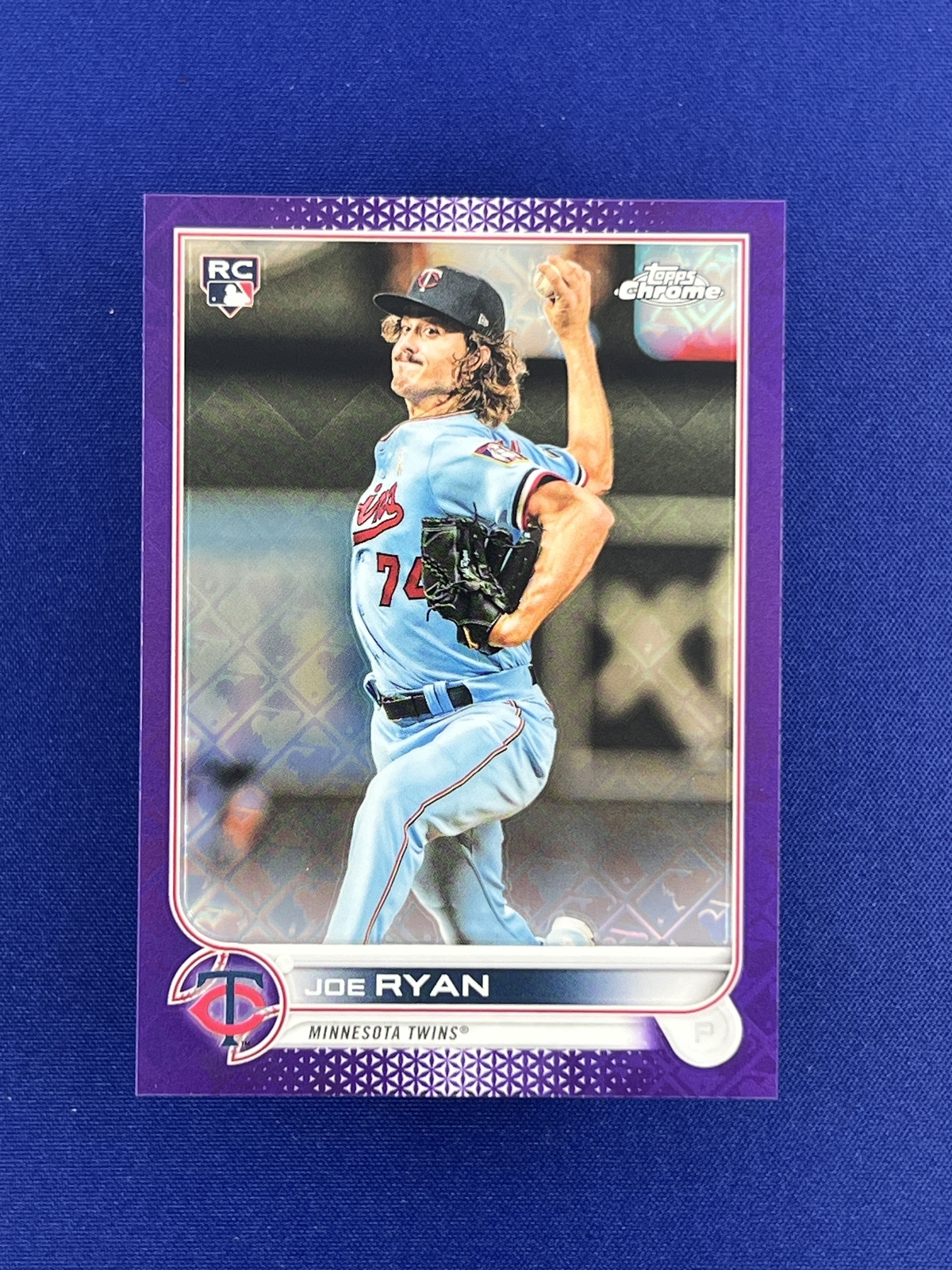 2022 Topps Chrome Logofractor JOE RYAN #57 Purple Refractor #/250 RC Rookie