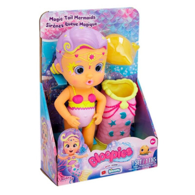 Bloopies Meerjungfrauen Magic Tail Audrey mit Farbwechsel Puppe IMC Toys 84353