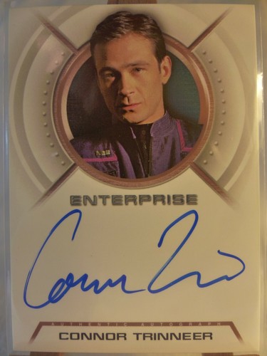 Star Trek Enterprise Season Three autograph card A7 Connor Trineer Trip Tucker - Picture 2 of 3