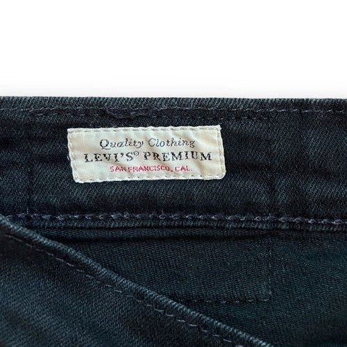 Levi’s 512 Blue Jeans Mens Black Denim 28 x 30 Premium Slim Taper Stretch - Picture 4 of 8