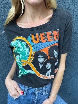 1977 VINTAGE 70s QUEEN (THE BAND) NORTH AMERICAN TOUR CONCERT T