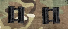 US Army CPT/O3 Cap Rank (2) OCP Sew-On Captain Pair ACU