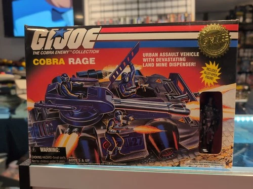 Vintage 1997 G.I. Joe Cobra Rage Urban Assault Vehicle With Alley Viper SEALED!