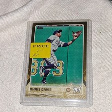 2015 Topps Khris Davis Rookie #115 Milwaukee Brewers MLB Baseball Card. rookie card picture