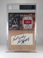 BILL RUSSELL  AUTOGRAPH 1/1 BGS The Bar 1965 Lakers/Boston Ticket Relic Auto