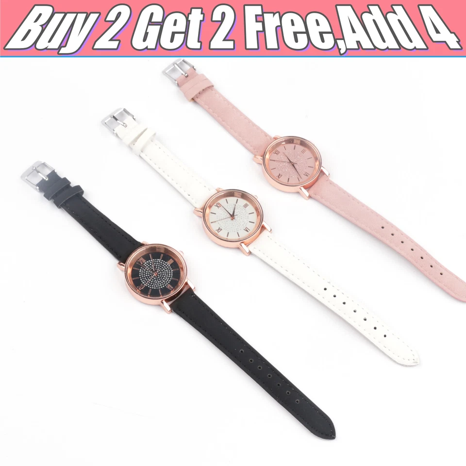 Ladies Wrist Watches Watch Quartz Analogue Women S Steel Leather Casual Gift