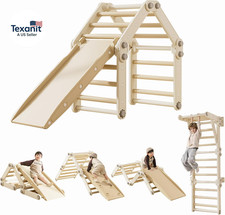 Montessori Climbing Set,Kids Pikler Triangle Set,Plastic Toddler Climbing Toys,M