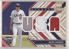 2018 Panini Elite Extra Edition USA Materials Gold 3/99 Alex Faedo #USAM-AF 2u3