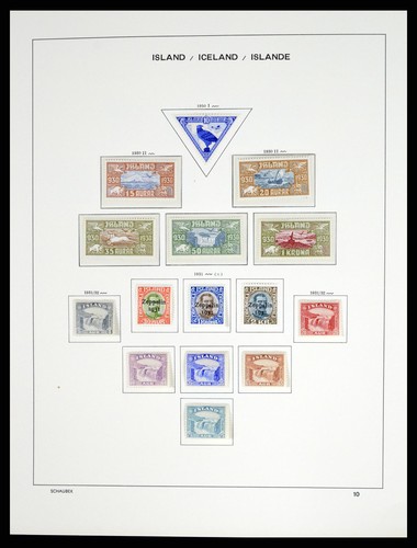 ICELAND 1873-2010 MNH MH Used in Schaubek Hopflug Set Album Stamp Collection - Picture 11 of 12