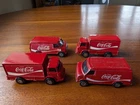 Vintage Corgi Juniors Coca-Cola models, Leyland Terrier Chevrolet US Van Coke