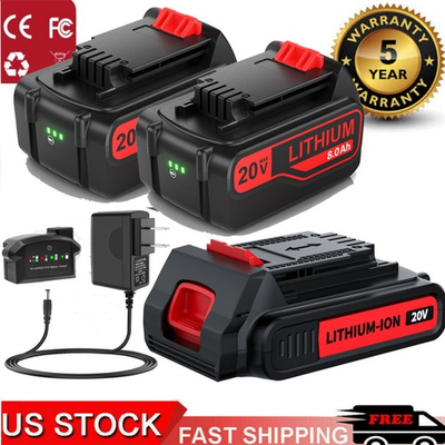 #ad For Black and Decker 20 Volt MAX Lithium Battery Charger LBXR20 LB20 LBX20 8.0AH $36.99