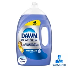 Dawn Refreshing Rain Scent Platinum Dishwashing Liquid Soap Refill 74.3 fl oz