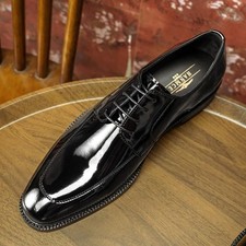 Men's Korean Fashion Business Dress Real Leather Oxfords Lace Up Leisure Shoes