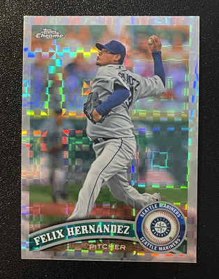 Topps 2011 Chrome Félix Hernández X-Fractor Seattle Mariners #105
