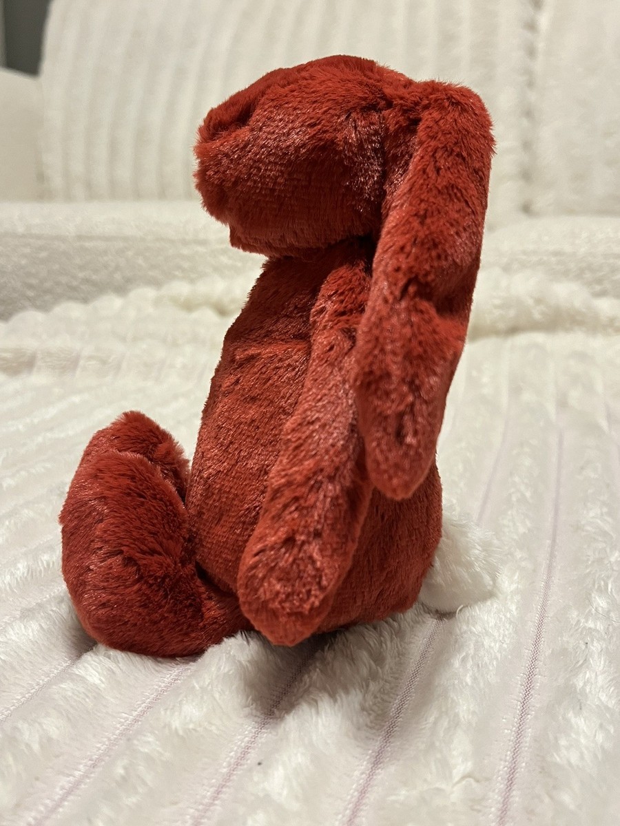Jellycat Authentic Medium Bashful Luxe Bunny Scarlett Plush for