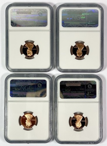 2009 S LINCOLN BRONZE PENNY 1 CENT PRESIDENCY NGC PF69 RD ULTRA CAMEO 4 COIN SET - Picture 2 of 10