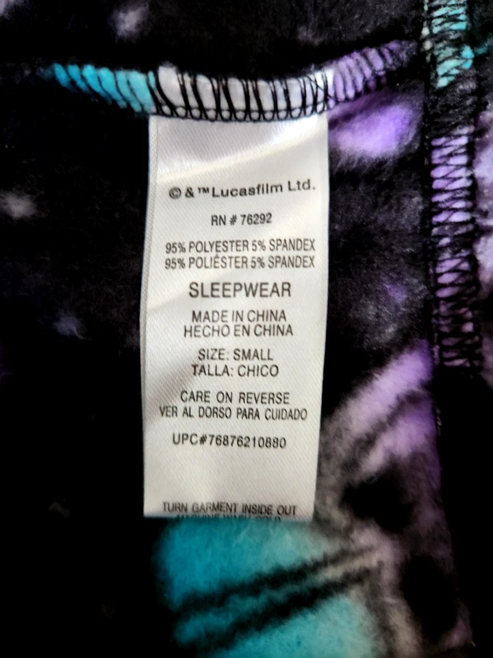 Tumbonas/Pijama Disney Star Wars Darth Vader Talla Pequeña ¡Nuevo!! Foto 2 de 4