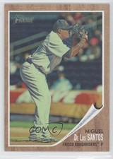 2011 Heritage Minor League Edition Green Tint /620 Miguel De Los Santos #99 l5x