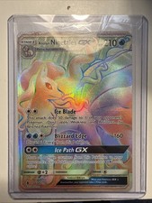 Alolan Ninetales GX 150/145 SM Guardians Rising Secret Rare Rainbow Holo Pokemon