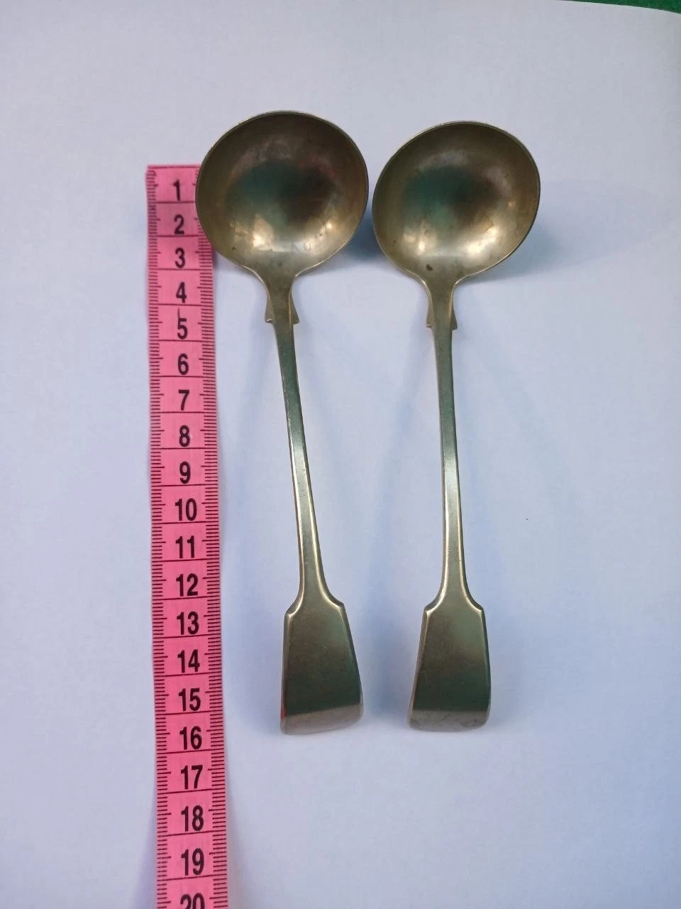 Antique Victorian Silver Plated Sauce Ladles Pair William Page & Co c1880 Fiddle