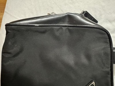 Vintage 90s Prada Black Nylon Top Handle Bag With Keys | eBay