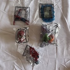 SPIDER-MAN toy set all 5 Original movie Marvel Sony Carls Jr Hardees 2002 NIOP