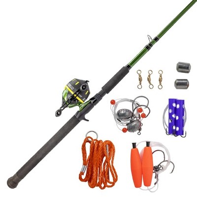 Zebco 606 Big Cat Spincast Combo 7' Telescopic MH Rod Reel Catfish